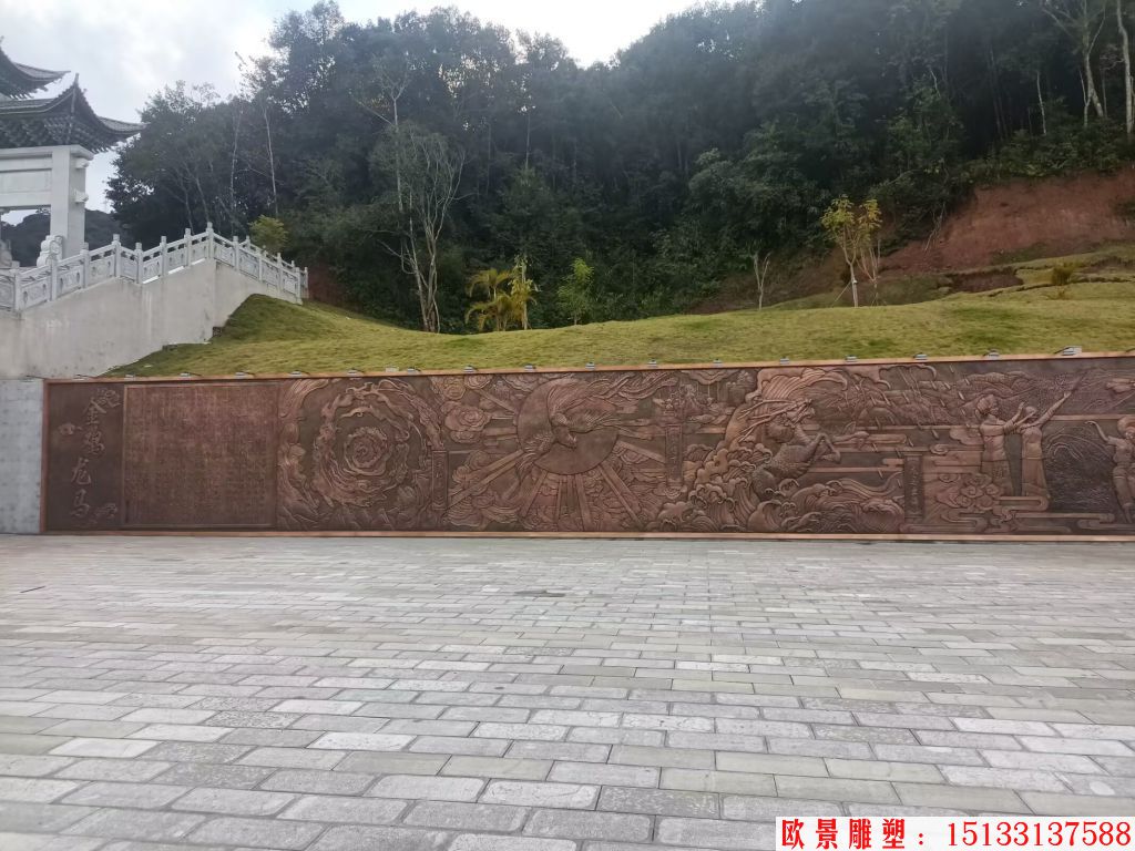 墻體紫銅浮雕 鍛銅雕刻 紫銅鍛打鍛造工藝浮雕 墻壁壁畫(huà)浮雕26